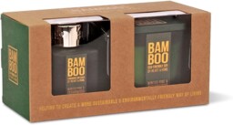 Heart & Home Gift Set Bamboo Jar Candle & Mini Diffuser Winter Pine &