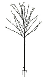 Multicoloured Solar Powered Garden Stake Tree Lights - No Cables
