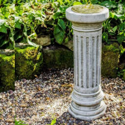 Large Freestanding Ornate Sundial On A Classic Stone Cast Column By