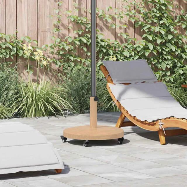 Outdoor Umbrella Base Light Wood 48 X 48 X 32 Cm Vidaxl