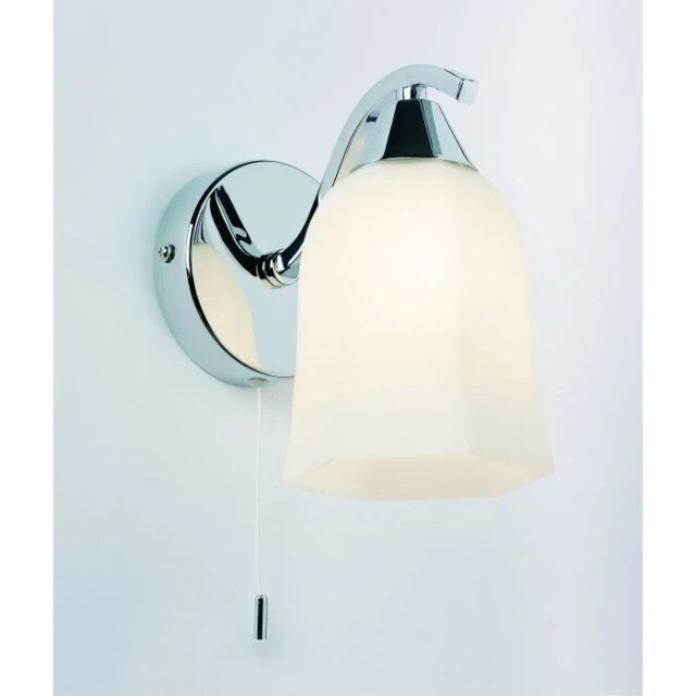 Endon 96961-wbch Alonso Single Wall Light Polished Chrome Plate/matt
