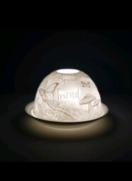 Cello Special Friend Woodland Tealight Porcelain Dome Candle Holder