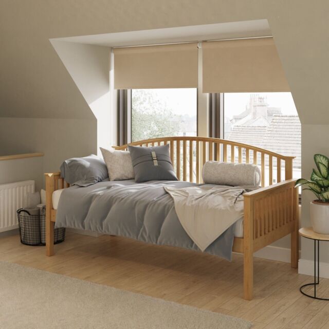 Madrid Wooden Day Bed Guest Bed Spare Room Compact Single 3ft Bedroom