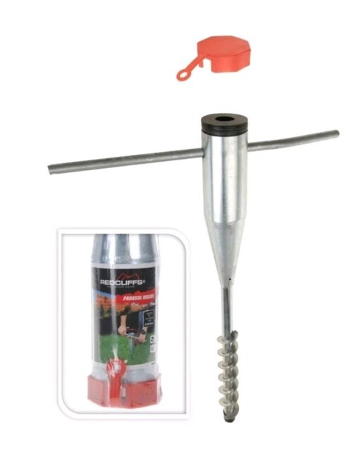 Redcliffs Umbrella Stand Metal Ground Sleeve Screw In Garden Umbrella