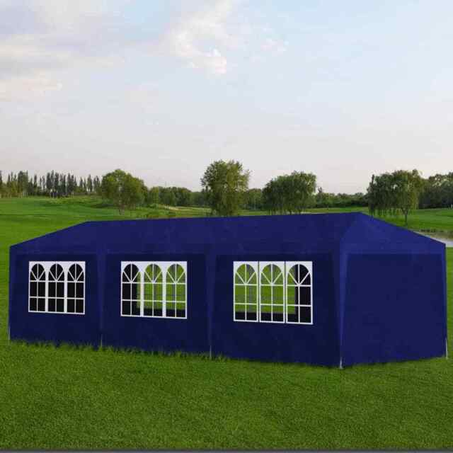 Party Tent 3x9 M Blue Vidaxl