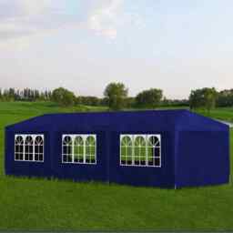 Party Tent 3x9 M Blue Vidaxl