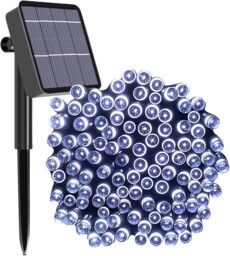 Solar String Lights Outdoor 65ft 200 Led Garden Fairy Lights