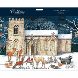 Church With Animals Advent Calendar Card 350 X 245 Mm & Envelope