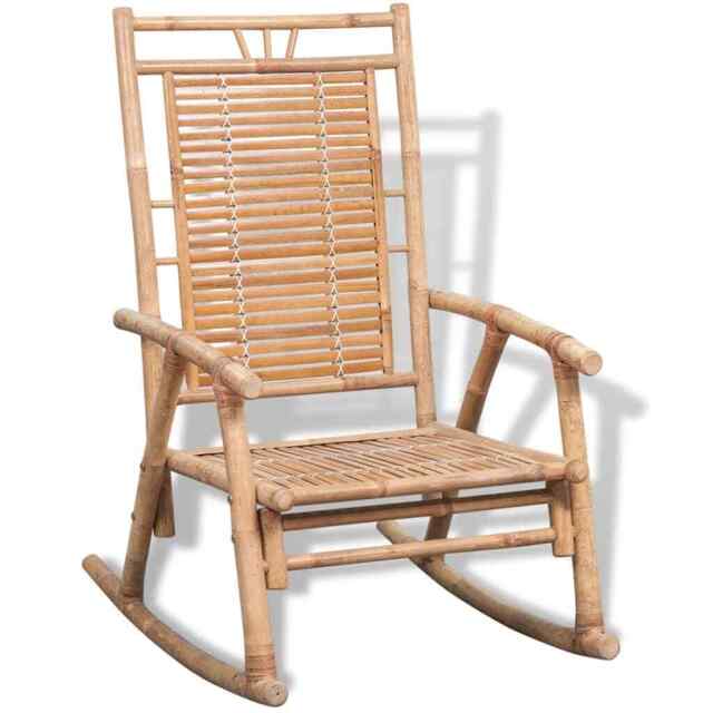 Rocking Chair Bamboo Vidaxl