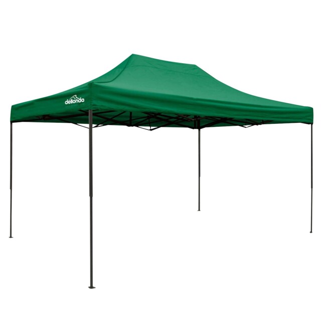 Dellonda Premium 3 X 4.5m Pop-up Gazebo Fabric Dark Green Canopy -