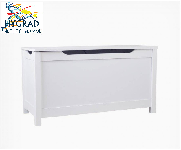 Large Ottoman Storage Chest White Toy Chest Bedding Blanket Box Mdf Uk