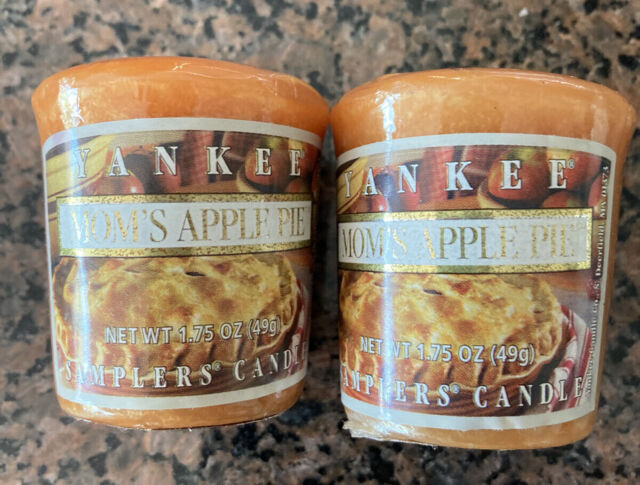 2 Yankee Candle Votive Sampler Scented Candle Mom’s Apple Pie Rare