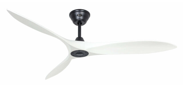 Dc Ceiling Fan With Remote Low Energy Fan Eco Airscrew Black & White