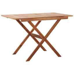 Garden Table 110x67x74 Cm Solid Acacia Wood Vidaxl