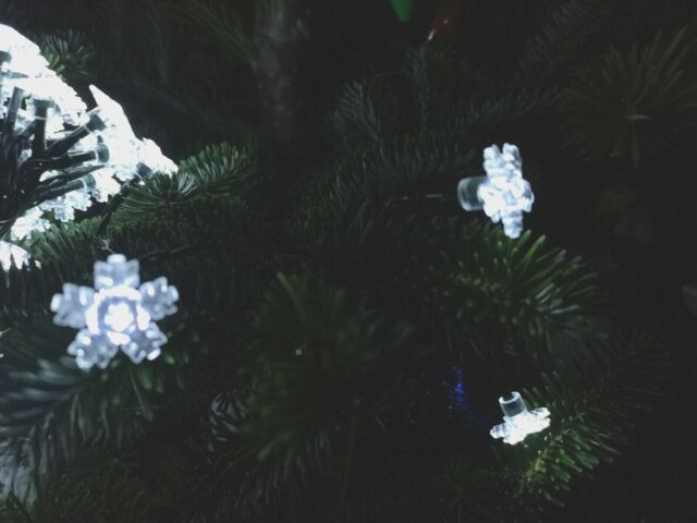 Christmas Snowflake Fairy Decorative Lights 50 Led Xmas Outdoor Timer