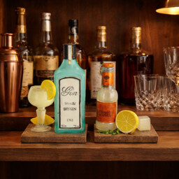 Pair Of Gin & Tonic Bookends - Cocktail Gin Lover Gift
