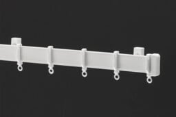 Harrison Drape Standard Drape Curtain Track 270cm White