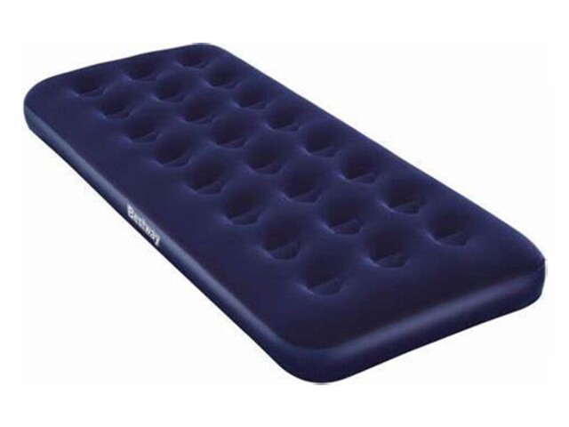 Bestway Single Inflatable Air Mattress Flocked 185x76x22 Cm Blue 67000