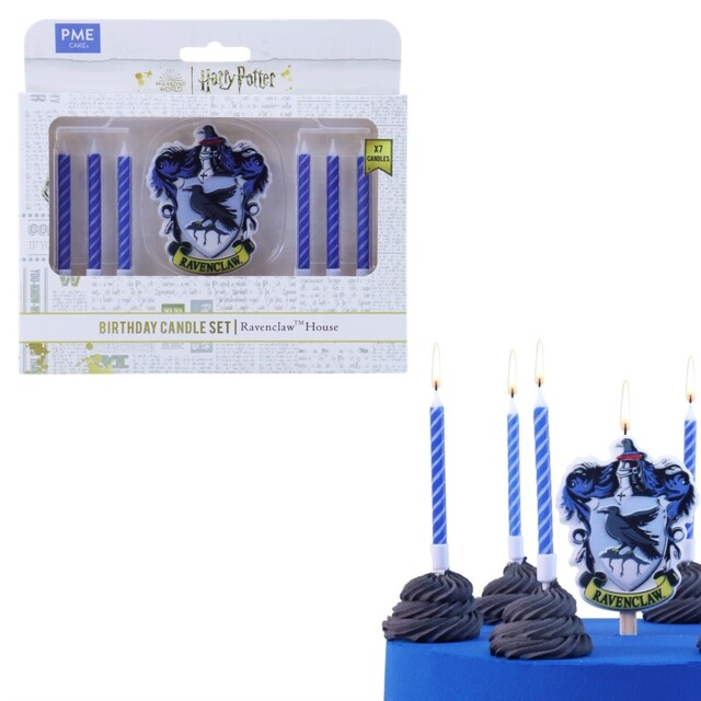 Harry Potter Candle Set Of 7 Ravenclaw Birthday Cake Topper