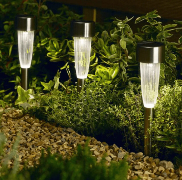 Smart Solar Fluted Marker Light 36x5cm