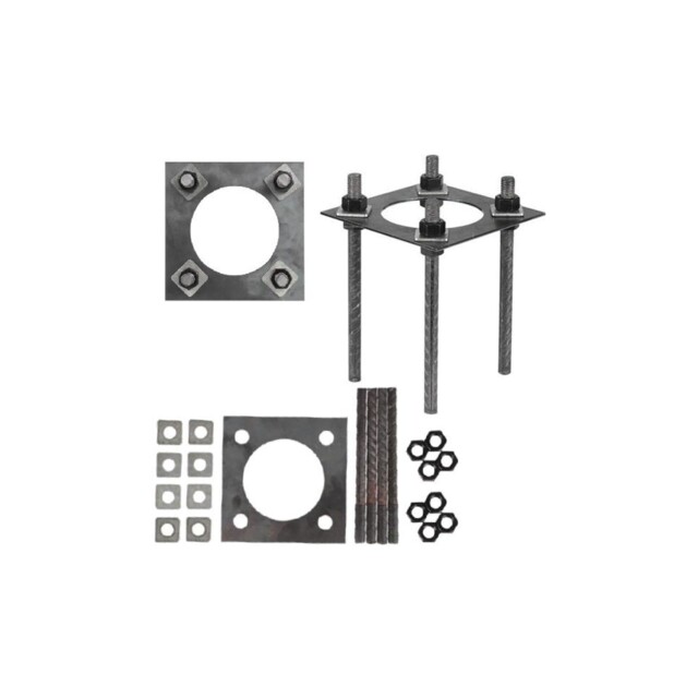 Pole Base For Lighting Pole 15x15cm Black 2671