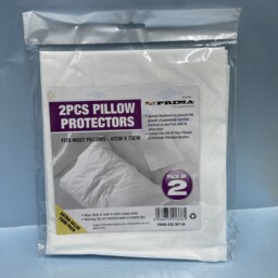 Prima Houseware 2 Pack Pillow Protectors - Antibacterial - 47cm X 73cm