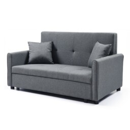 Sofa Bed 134cm Convertible Storage 2 Seater Pull-out Lounger Armchair