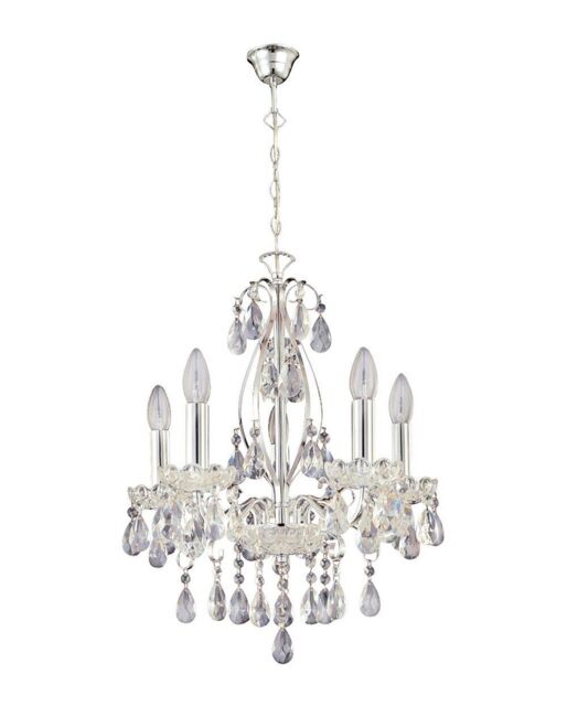 Paul Neuhaus Casta Traditional Chrome Chandelier 3085-17