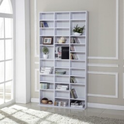 Homcom 1116 Cd / 528 Dvd Storage Shelf Rack Media Storage Unit Shelves
