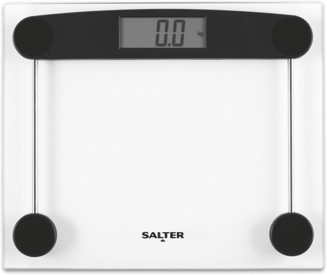 Salter 9208 Bk3r Glass Bathroom Scale Electronic Digital Bodyweight