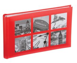 "Kenro London Red Photo Album For 6 Photos 6x4"" / 10x15cm With Memo"