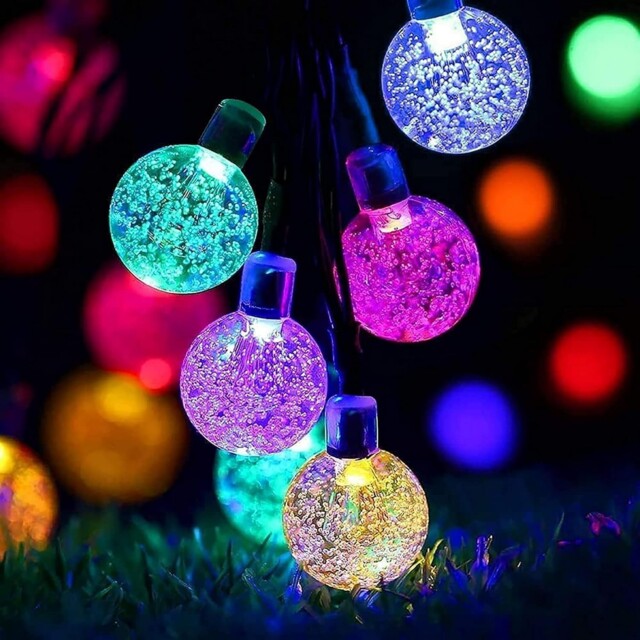 Solar Fairy Lights Outdoor Waterproof 50 Led String Lights 23ft 8