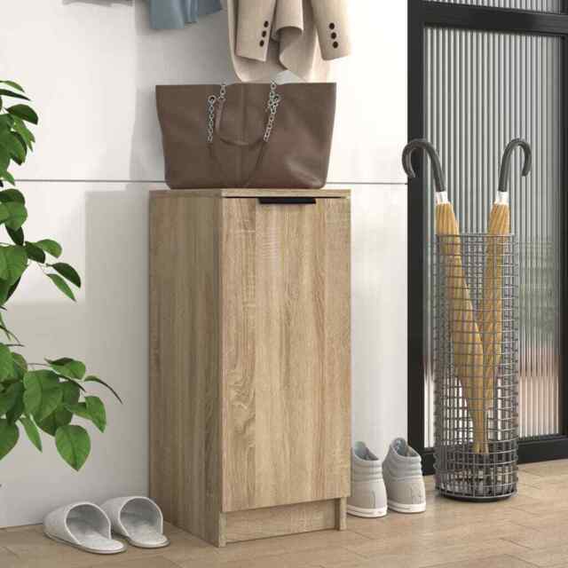 Shoe Cabinet Sonoma Oak 30x35x70 Cm Engineered Wood Vidaxl