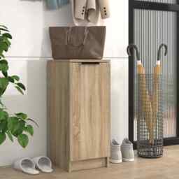 Shoe Cabinet Sonoma Oak 30x35x70 Cm Engineered Wood Vidaxl