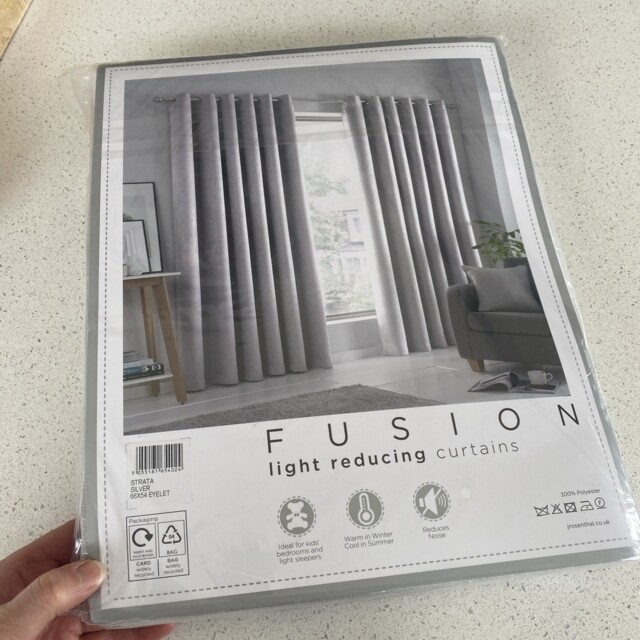 Fusion Sr5sv66546upu W168cm X D137cm Eyelet Lined Curtain