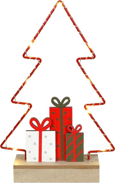 Led Christmas Tree Decoration Light Up Wire Ornament Xmas Indoor