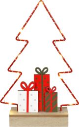 Led Christmas Tree Decoration Light Up Wire Ornament Xmas Indoor