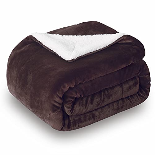 Sherpa Fleece Throw Blanket, Double-sided Super Soft Luxurious Plush