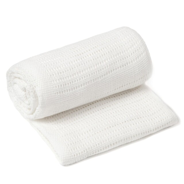 Clair De Lune Soft White Cotton Cellular Breathable Baby Pram Blanket
