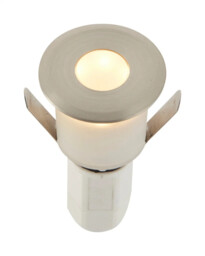 Outdoor Light Silver Hades 1.2w Led Decking And Ground Ip67 3000k Warm