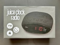Juice Clock Radio (snooze Mode, Fm Radio) - Black - Brand Ne