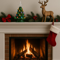 Lighted Ceramic Christmas Tree For Holiday Decor