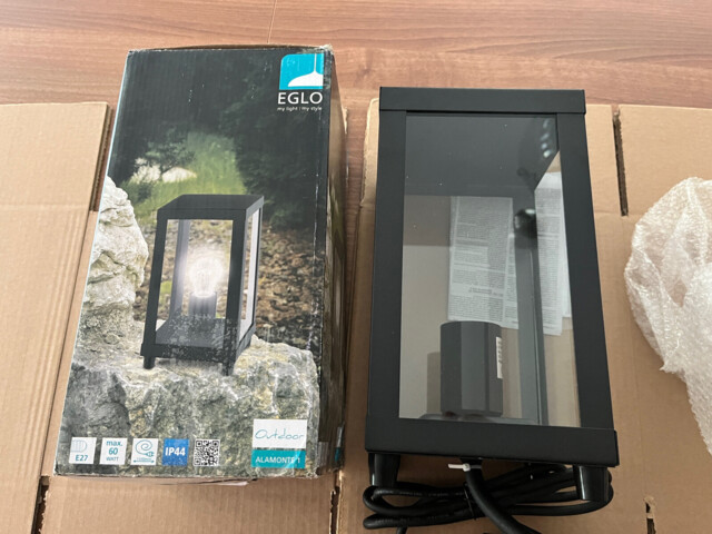 Eglo Alamonte 1 Outdoor Lantern Style Table Lamp. Brand New. Free P&p