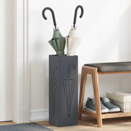 Umbrella Stand Anthracite 15.5 X 15.5 X 49 Cm Steel Vidaxl