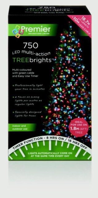 Premier 750 Led Multi Action Treebrights With Timer Multi/green by eBay ...
