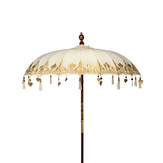 Decorative Bali Parasol - Garden Patio Table Umbrella Canvas Shade