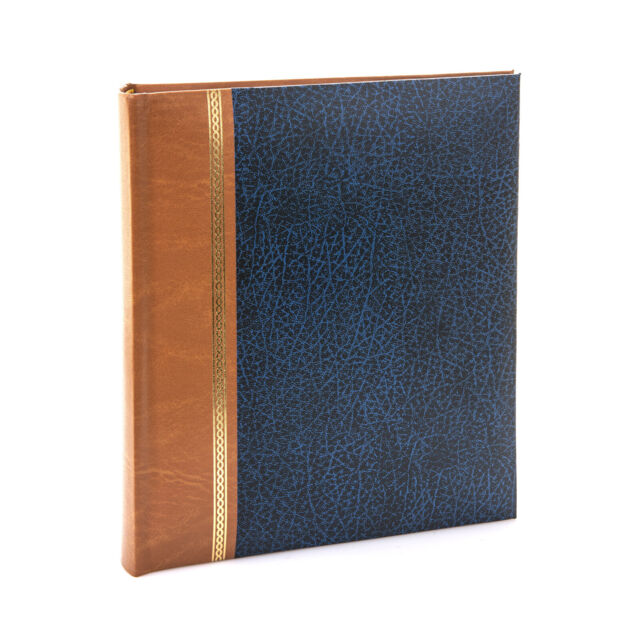 "Kenro Grace Classic Blue Faux Leather Memo Photo Album Sizes 6x4"" -"