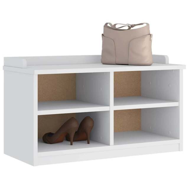 Hallway Bench Sandnes White 87x40x50 Cm Solid Wood Pine Vidaxl