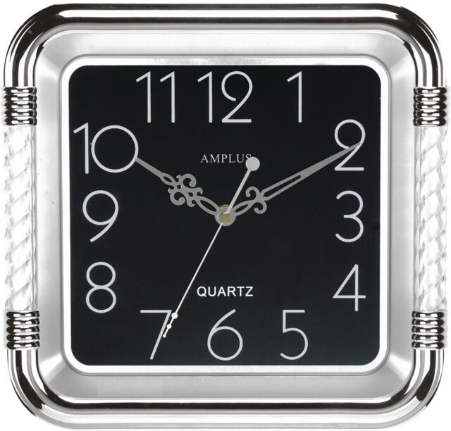 "Amplus 11"" Square Design Wall Clock Pw111-170s"