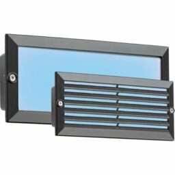Knightsbridge Led Bricklight Outdoor Brick Wall Light B/steel-black